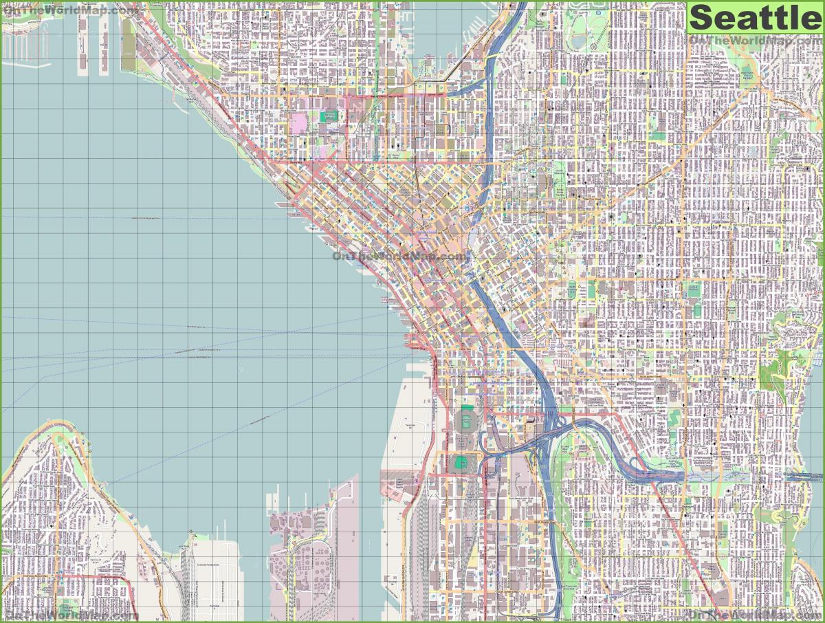 Seattle streets map