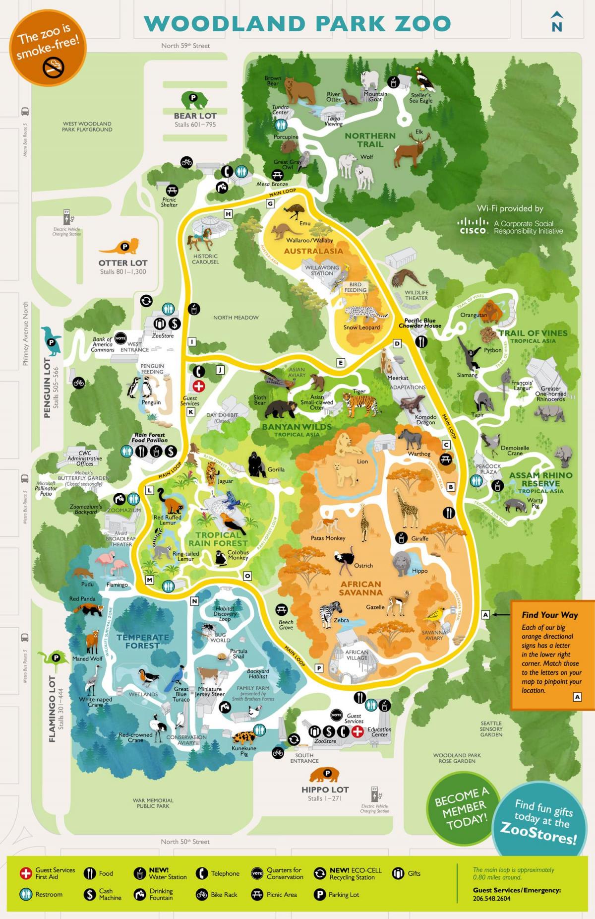 Seattle zoo park map